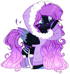 Size: 1224x1304 | Tagged: safe, artist:kyannepopys, oc, oc only, pegasus, pony, base used, clothes, colored wings, female, mare, raised hoof, simple background, smiling, solo, transparent background, two toned wings, wings