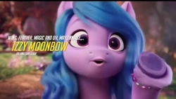 Size: 720x405 | Tagged: safe, edit, edited screencap, screencap, izzy moonbow, pony, unicorn, g5, my little pony: a new generation, spoiler:my little pony: a new generation, female, mare, solo