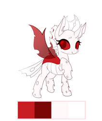 Size: 1280x1507 | Tagged: safe, artist:loyaldis, oc, changeling, albino, albino changeling, female, simple background, solo, transparent background