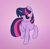 Size: 3738x3673 | Tagged: safe, alternate version, artist:librarylonging, twilight sparkle, pony, unicorn, g4, blushing, cute, female, high res, mare, raised hoof, solo, twiabetes, unicorn twilight