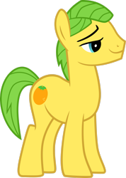 Size: 2069x2899 | Tagged: safe, artist:rainbowplasma, mosely orange, uncle orange, earth pony, pony, g4, .ai available, high res, male, simple background, smiling, solo, stallion, transparent background, vector