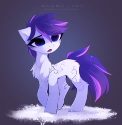 Size: 3048x3111 | Tagged: safe, artist:magnaluna, oc, oc only, earth pony, pony, high res, solo