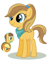 Size: 1072x1376 | Tagged: safe, artist:princess-kitsune-tsu, oc, earth pony, pony, base used, female, offspring, parent:applejack, parent:caramel, parents:carajack, simple background, teenager, transparent background