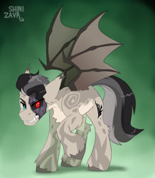 Size: 1394x1600 | Tagged: safe, artist:shinizavr, pegasus, pony, arcane, league of legends, silco, solo