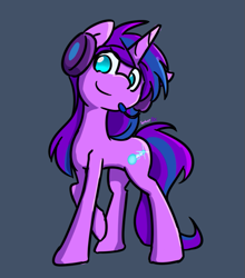 Size: 627x712 | Tagged: safe, artist:spheedc, oc, oc only, oc:cyan nova fae, pony, unicorn, female, looking at you, mare, side view, simple background, solo