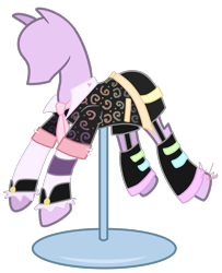 Size: 1399x1723 | Tagged: safe, artist:khimi-chan, base used, clothes, cuffs (clothes), mannequin, necktie, no pony, simple background, solo, transparent background