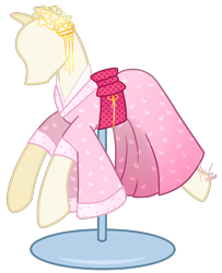 Size: 1393x1714 | Tagged: safe, artist:khimi-chan, oc, oc only, base used, clothes, kimono (clothing), mannequin, no pony, simple background, solo, transparent background