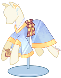 Size: 1351x1711 | Tagged: safe, artist:khimi-chan, base used, clothes, kimono (clothing), mannequin, no pony, simple background, solo, transparent background