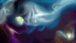 Size: 6222x3500 | Tagged: safe, artist:mixdaponies, oc, oc:thelifeoncloud9, comet, galaxy, space, stars