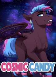 Size: 1200x1650 | Tagged: safe, artist:silentwulv, oc, oc only, oc:cosmic candy, bat pony, pony, bat pony oc, solo