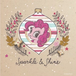 Size: 1080x1080 | Tagged: safe, artist:mylittleponyjpn, pinkie pie, earth pony, pony, g4, official, christmas, holiday, instagram, japan, solo