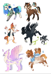 Size: 1936x2792 | Tagged: safe, artist:royvdhel-art, oc, oc only, abyssinian, earth pony, griffon, pegasus, pony, anthro, digitigrade anthro, anthro with ponies, earth pony oc, pegasus oc, simple background, white background, wings