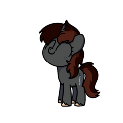 Size: 800x800 | Tagged: safe, artist:sugar morning, part of a set, oc, oc only, oc:twistae, pony, unicorn, animated, commission, dancing, female, gif, happy, solo, ych result