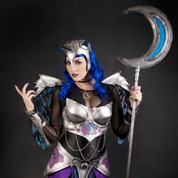 Size: 1080x1079 | Tagged: safe, nightmare moon, human, g4, clothes, cosplay, costume, irl, irl human, photo