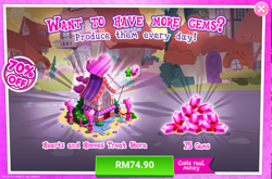 Size: 1038x684 | Tagged: safe, gameloft, g4, my little pony: magic princess, advertisement, costs real money, gem, it gives gems