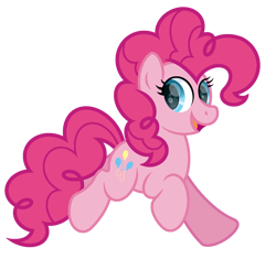Size: 2652x2493 | Tagged: safe, artist:ponkus, pinkie pie, earth pony, pony, g4, cute, diapinkes, female, high res, mare, simple background, solo, transparent background