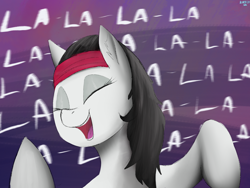 Size: 2048x1536 | Tagged: safe, artist:glefan, oc, oc:null, sgap, singing, sogreatandpowerful, solo