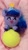 Size: 2250x4000 | Tagged: safe, artist:casquitos kawaii, izzy moonbow, pony, unicorn, g5, my little pony: a new generation, amigurumi, ball, crochet, cute, handmade, irl, izzy's tennis ball, izzybetes, photo, plushie, solo, tennis ball