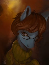 Size: 1535x2048 | Tagged: safe, artist:rottengotika, oc, oc only, earth pony, pony, glasses, solo