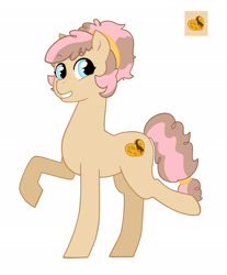 Size: 2228x2692 | Tagged: safe, artist:rukawa93, oc, oc only, oc:sweet waffle, earth pony, pony, earth pony oc, female, high res, mare, offspring, parent:cheese sandwich, parent:pinkie pie, parents:cheesepie, simple background, solo, white background