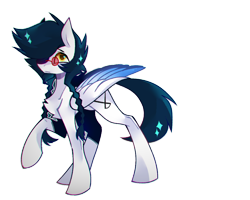 Size: 1000x800 | Tagged: artist needed, safe, oc, oc only, oc:unreal tianxing, pegasus, pony, 2022 community collab, derpibooru community collaboration, glasses, simple background, solo, transparent background