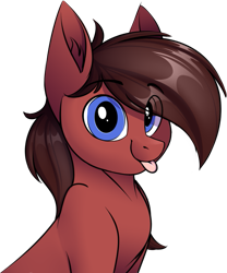 Size: 713x857 | Tagged: safe, alternate version, artist:notetaker, oc, oc:chance, pony, male, simple background, solo, tongue out, transparent background