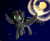 Size: 1280x1048 | Tagged: safe, artist:appleneedle, oc, oc only, oc:renarde-louve, alicorn, pony, alicorn oc, horn, moon, night, night sky, sky, solo, stars, wings