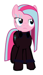 Size: 1280x2247 | Tagged: safe, artist:benpictures1, pinkie pie, earth pony, pony, comic:the storm kingdom, g4, my little pony: the movie, bad end, bodysuit, clothes, command 6, commander pinkie diana pie, crystal of light, female, goggles, inkscape, mare, pinkamena diane pie, simple background, solo, transparent background, vector