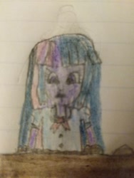 Size: 756x1008 | Tagged: safe, artist:wahknight, twilight sparkle, equestria girls, g4, lined paper, mud, quicksand, sinking, stuck, traditional art