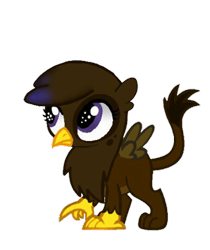 Size: 400x477 | Tagged: safe, artist:beesmeliss, oc, oc:gally, griffon, base used, chickub, female, simple background, solo, transparent background