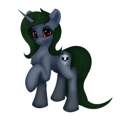 Size: 2048x2048 | Tagged: safe, artist:darbedarmoc, oc, oc only, oc:minerva, pony, unicorn, 2022 community collab, derpibooru community collaboration, high res, looking at you, red eyes, simple background, solo, transparent background