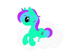 Size: 2828x2121 | Tagged: safe, artist:euphorictheory, oc, oc only, oc:mist swirl, pegasus, pony, cloud, female, high res, lying down, mare, simple background, solo, transparent background