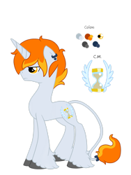 Size: 2121x2828 | Tagged: safe, artist:euphorictheory, oc, oc only, oc:kismet deft-lock, pony, unicorn, bio in description, ear piercing, earring, high res, jewelry, leonine tail, male, piercing, reference sheet, simple background, solo, stallion, tail, transparent background, unshorn fetlocks