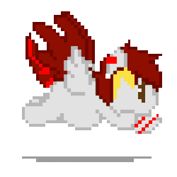 Size: 400x400 | Tagged: safe, artist:euphorictheory, oc, oc only, oc:wolfbane, pegasus, pony, animated, arm band, base used, colored wings, ear piercing, female, gif, loop, mare, piercing, pixel art, running, simple background, solo, spread wings, sprite, transparent background, wings
