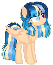 Size: 982x1206 | Tagged: safe, artist:fantarianna, oc, oc only, pegasus, pony, female, heterochromia, mare, pegasus oc, simple background, solo, transparent background, wings