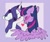 Size: 4096x3470 | Tagged: safe, artist:chub-wub, rarity, twilight sparkle, alicorn, pony, unicorn, g4, blushing, duo, eyes closed, female, forehead kiss, heart, kissing, lesbian, mare, ship:rarilight, shipping, twilight sparkle (alicorn)