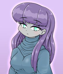 Size: 640x740 | Tagged: safe, artist:batipin, part of a set, maud pie, equestria girls, g4, anime, anime style, breasts, busty maud pie, female, solo