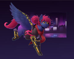 Size: 3211x2542 | Tagged: safe, artist:royvdhel-art, oc, oc only, pegasus, pony, clothes, high res, pegasus oc, wings