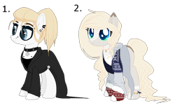 Size: 758x476 | Tagged: safe, artist:nazori, oc, oc only, earth pony, pony, base used, clothes, duo, ear piercing, earring, earth pony oc, eyelashes, female, jewelry, mare, piercing, simple background, transparent background