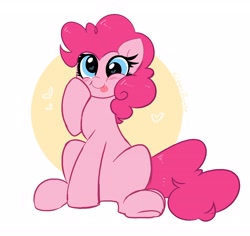 Size: 4096x3863 | Tagged: safe, artist:kittyrosie, pinkie pie, earth pony, pony, :p, blushing, cute, diapinkes, female, heart eyes, mare, ponk, silly, silly pony, simple background, solo, tongue out, white background, wingding eyes