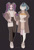 Size: 4716x6975 | Tagged: safe, artist:eopo, aria blaze, sonata dusk, equestria girls, g4, bungeoppang, clothes, coat, converse, cute, earmuffs, eating, eyes closed, female, holding hands, jacket, lesbian, pants, ship:arisona, shipping, shoes, smiling, sneakers, sonatabetes