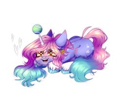 Size: 2680x2204 | Tagged: safe, artist:honeybbear, oc, pony, unicorn, ball, female, high res, horn, hornball, mare, simple background, solo, tennis ball, transparent background