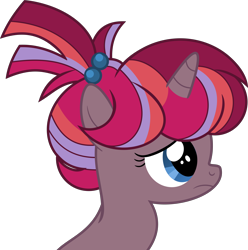 Size: 6222x6263 | Tagged: safe, artist:shootingstarsentry, oc, oc only, oc:nightingale (shootingstarsentry), pony, unicorn, absurd resolution, blue eyes, bust, female, filly, foal, frown, horn, multicolored mane, offspring, parent:moondancer, parent:shadow lock, parents:shadowdancer, profile, show accurate, simple background, solo, transparent background, unicorn oc