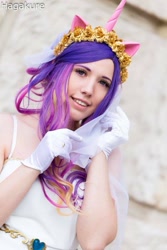 Size: 685x1027 | Tagged: safe, artist:niv cosplay, princess cadance, human, g4, 2017, clothes, cosplay, costume, gloves, irl, irl human, jewelry, photo, ring, solo, wedding ring
