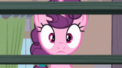 Size: 1280x720 | Tagged: safe, screencap, sugar belle, pony, unicorn, g4, hard to say anything, season 7, animated, cute, daaaaaaaaaaaw, dhx is trying to murder us, dilated pupils, eye shimmer, gif, hnnng, hooves on cheeks, solo, sugarbetes, sweet dreams fuel, talking, weapons-grade cute