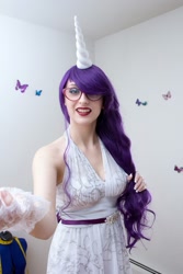 Size: 1066x1600 | Tagged: safe, artist:moniqa lefevre, rarity, human, g4, clothes, cosplay, costume, glasses, irl, irl human, photo, rarity's glasses, solo