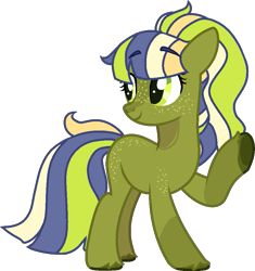 Size: 837x890 | Tagged: safe, artist:rickysocks, oc, oc only, oc:misty meadow, earth pony, hybrid, pony, base used, female, interspecies offspring, mare, offspring, parent:discord, parent:fluttershy, parents:discoshy, simple background, solo, transparent background