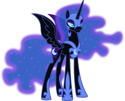 Size: 994x804 | Tagged: artist needed, source needed, safe, nightmare moon, alicorn, pony, friendship is magic, g4, princess twilight sparkle (episode), season 4, armor, armored pony, corrupted, cutie mark, ethereal hair, ethereal mane, ethereal tail, female, frown, galaxy, galaxy mane, galaxy tail, horn, lidded eyes, mare, nightmare moon armor, nightmare moon is not amused, nightmare moon's cutie mark, show accurate, simple background, solo, spread wings, tail, transparent background, vector, wings