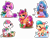 Size: 6879x5300 | Tagged: safe, artist:xsatanielx, hitch trailblazer, izzy moonbow, pipp petals, sunny starscout, zipp storm, earth pony, pegasus, pony, unicorn, g5, my little pony: a new generation, absurd resolution, adorapipp, adorazipp, antlers, blushing, bow, candy, candy cane, chest fluff, chibi, christmas, christmas lights, christmas tree, clothes, cute, ear fluff, female, food, hair bow, hat, hitchbetes, holiday, ice skating, izzybetes, male, mane five, mare, one eye closed, open mouth, open smile, ornament, present, reindeer antlers, sack, scarf, simple background, sleigh bells, smiling, snowman, socks, stallion, sunnybetes, transparent background, tree, wall of tags