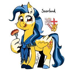 Size: 700x700 | Tagged: safe, artist:taritoons, pony, bundesland ponies, germany, nation ponies, ponified, saarland, solo